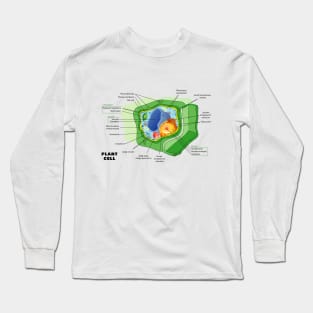 Diagram of a Plant (eukaryotic) Cell Long Sleeve T-Shirt